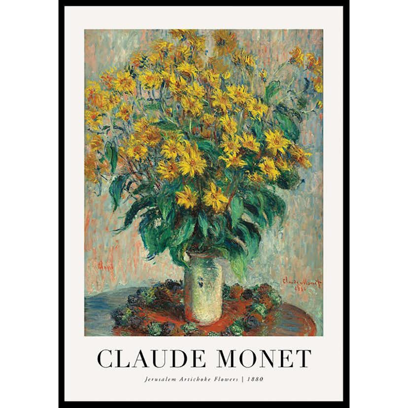 Poster Gallerix Jerusalem Artichoke Flowers 1880 By Claude Monet