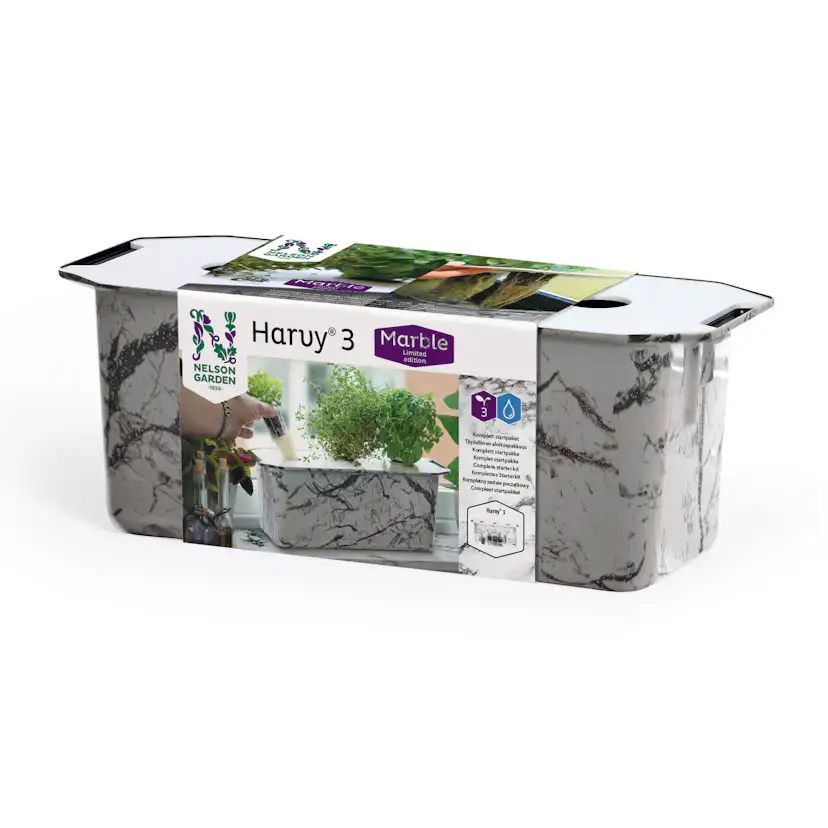 Startpaket Nelson Garden Odling Harvy3 Marmor
