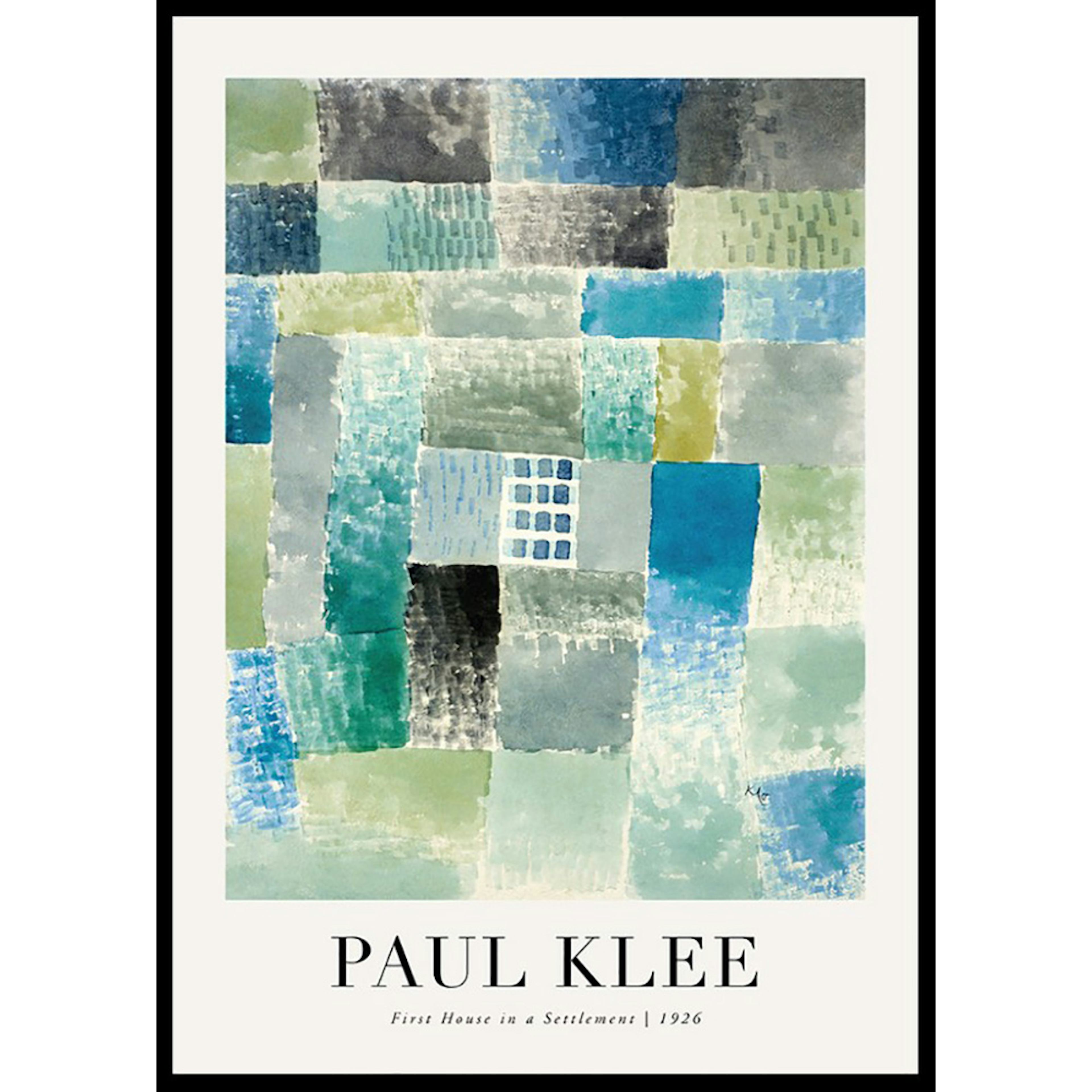 Poster Gallerix House In A Settlement 1926 By Paul Klee