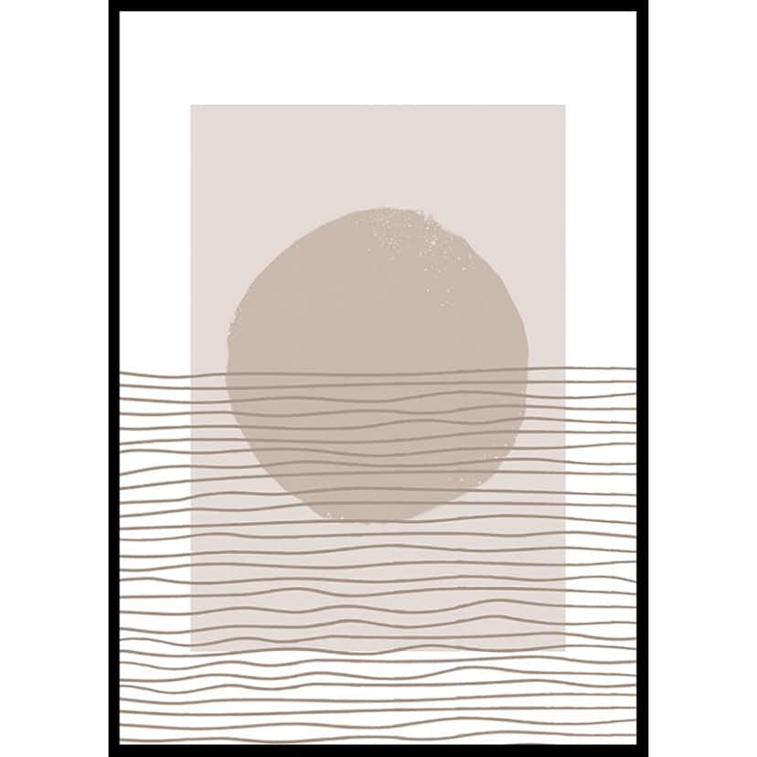 Poster Gallerix Abstract Lined No3