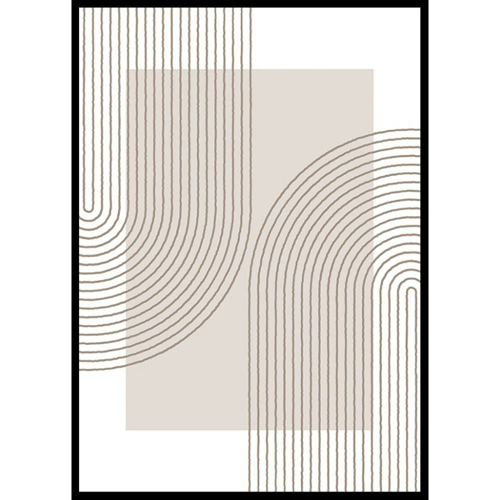 Poster Gallerix Abstract Lined No2