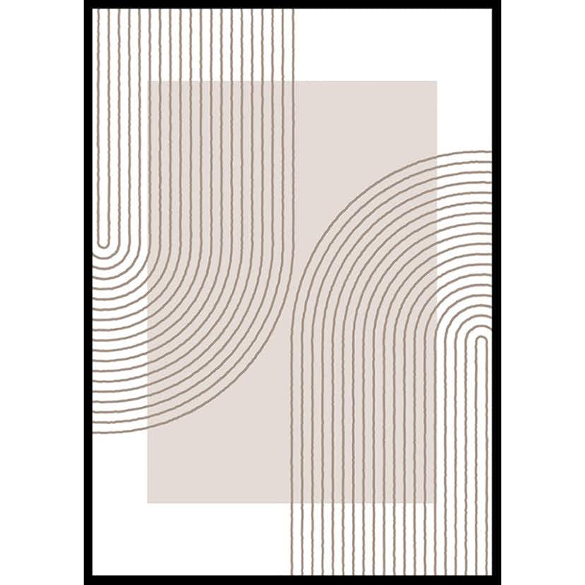 Poster Gallerix Abstract Lined No2