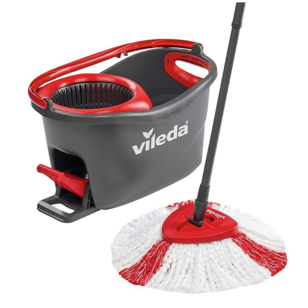 Golvmoppset Vileda Easywring & Clean Turbo Mopp med Teleskophandtag & Skurhink