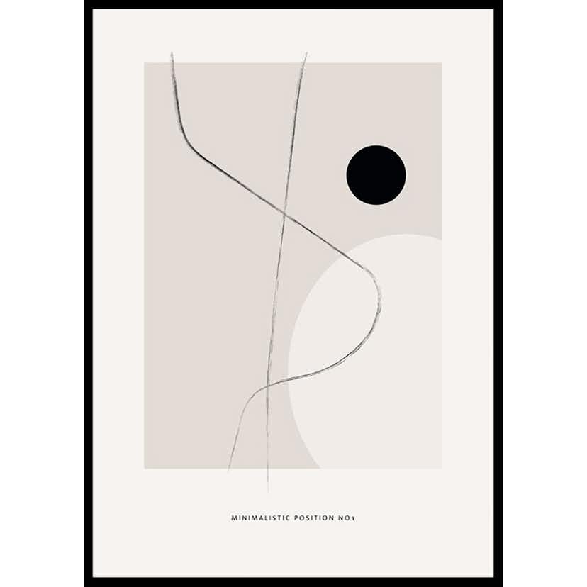 Poster Gallerix Minimalistic Position No1