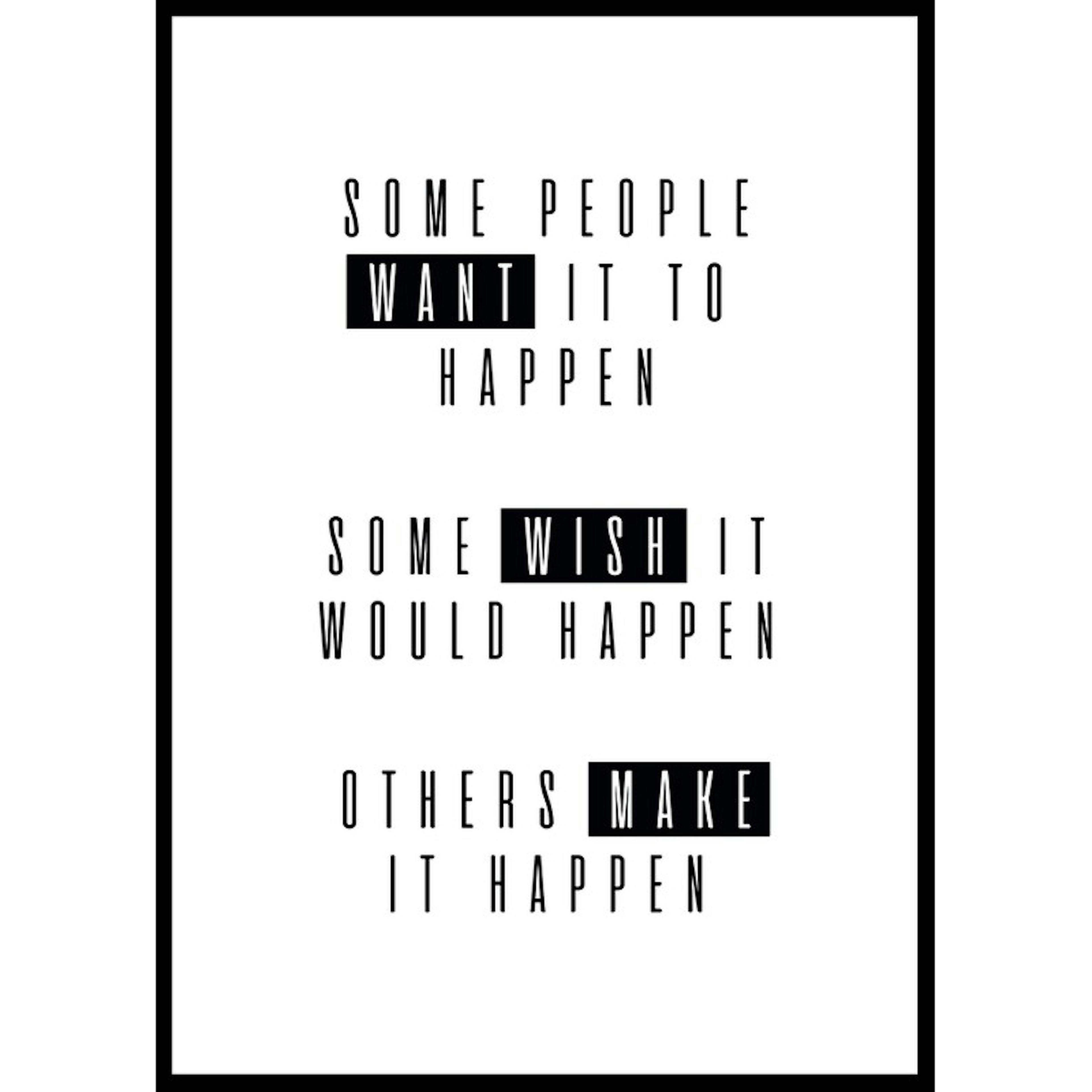 Poster Gallerix Make It Happen