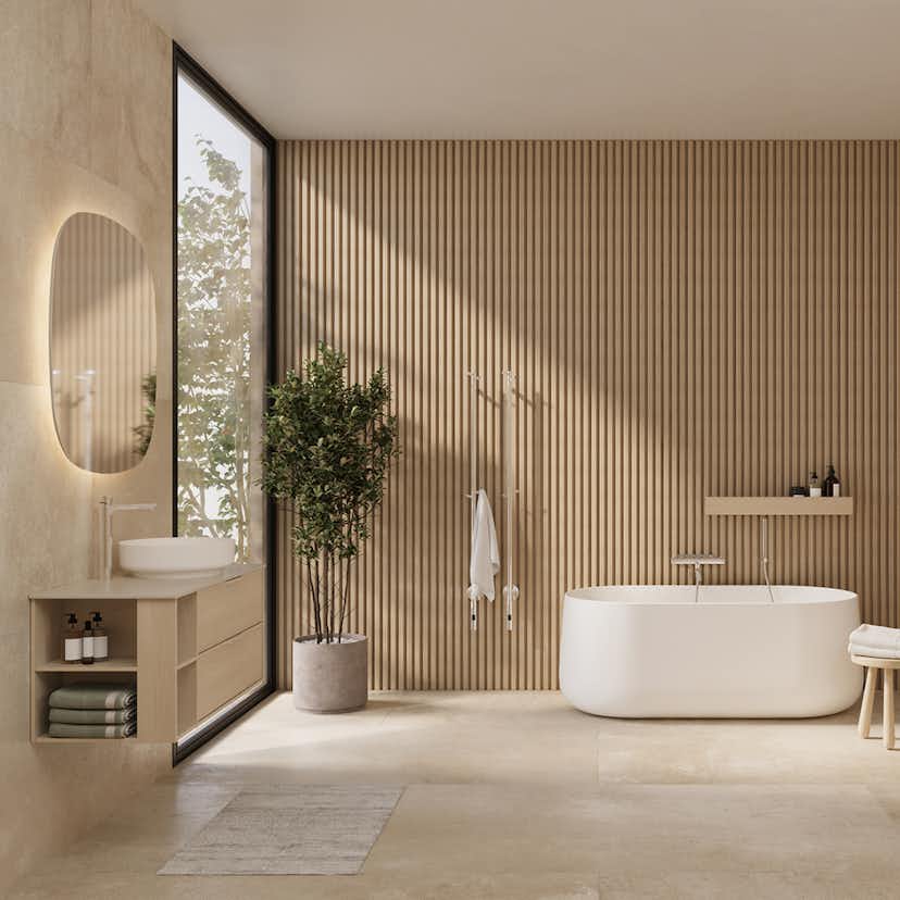 Spegel Svedbergs Norra med LED-belysning