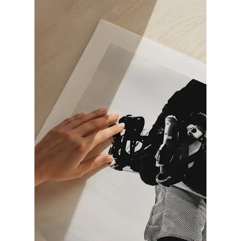 Poster Gallerix Snowboarder B&W No1