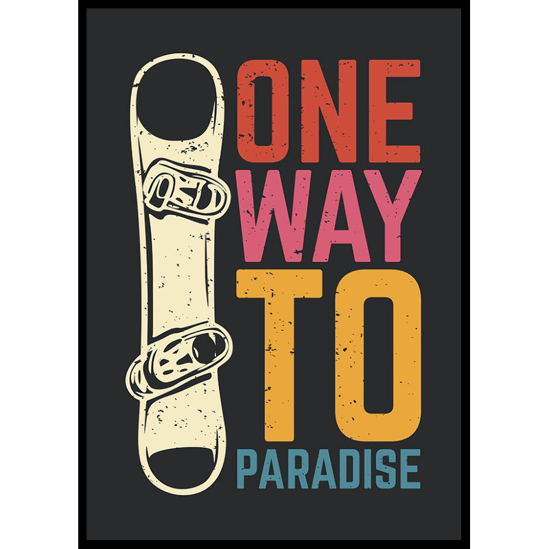 Poster Gallerix One Way To Paradise