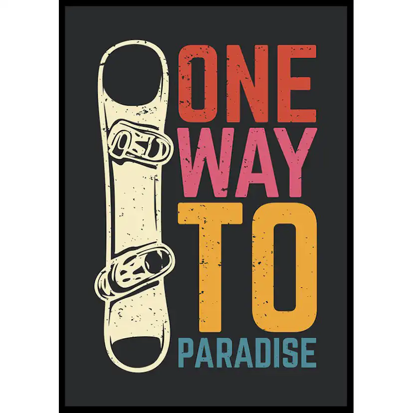 Poster Gallerix One Way To Paradise