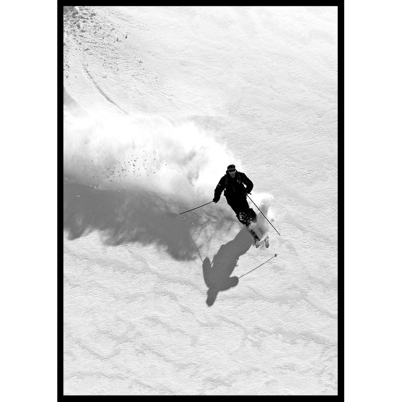 Poster Gallerix Skiing Downhill