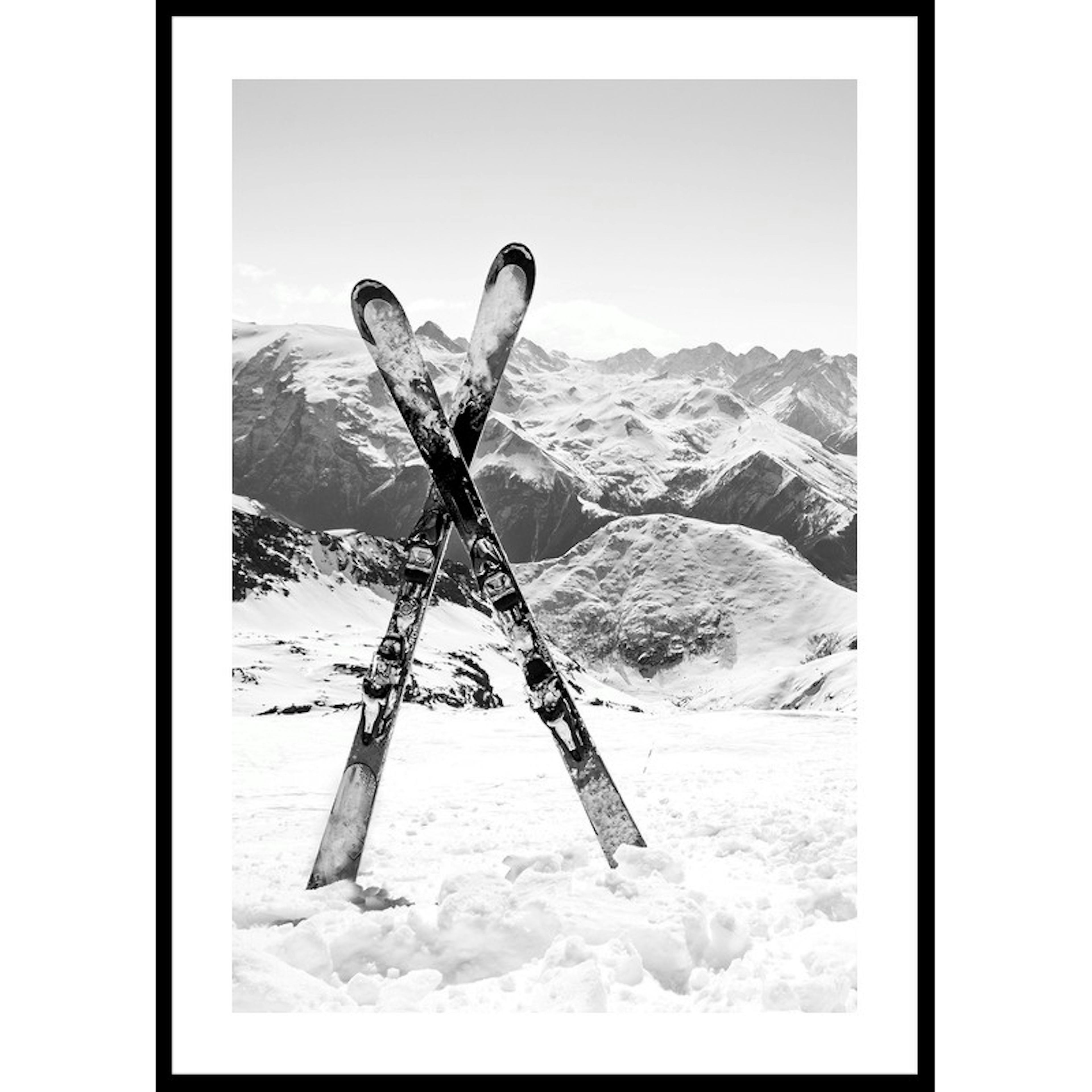 Poster Gallerix Crossed Skis