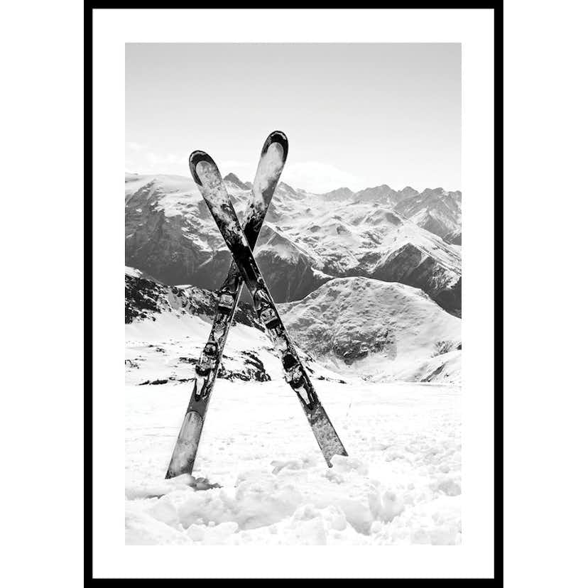 Poster Gallerix Crossed Skis