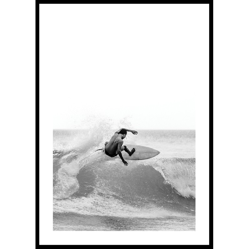 Poster Gallerix Surfer B&W