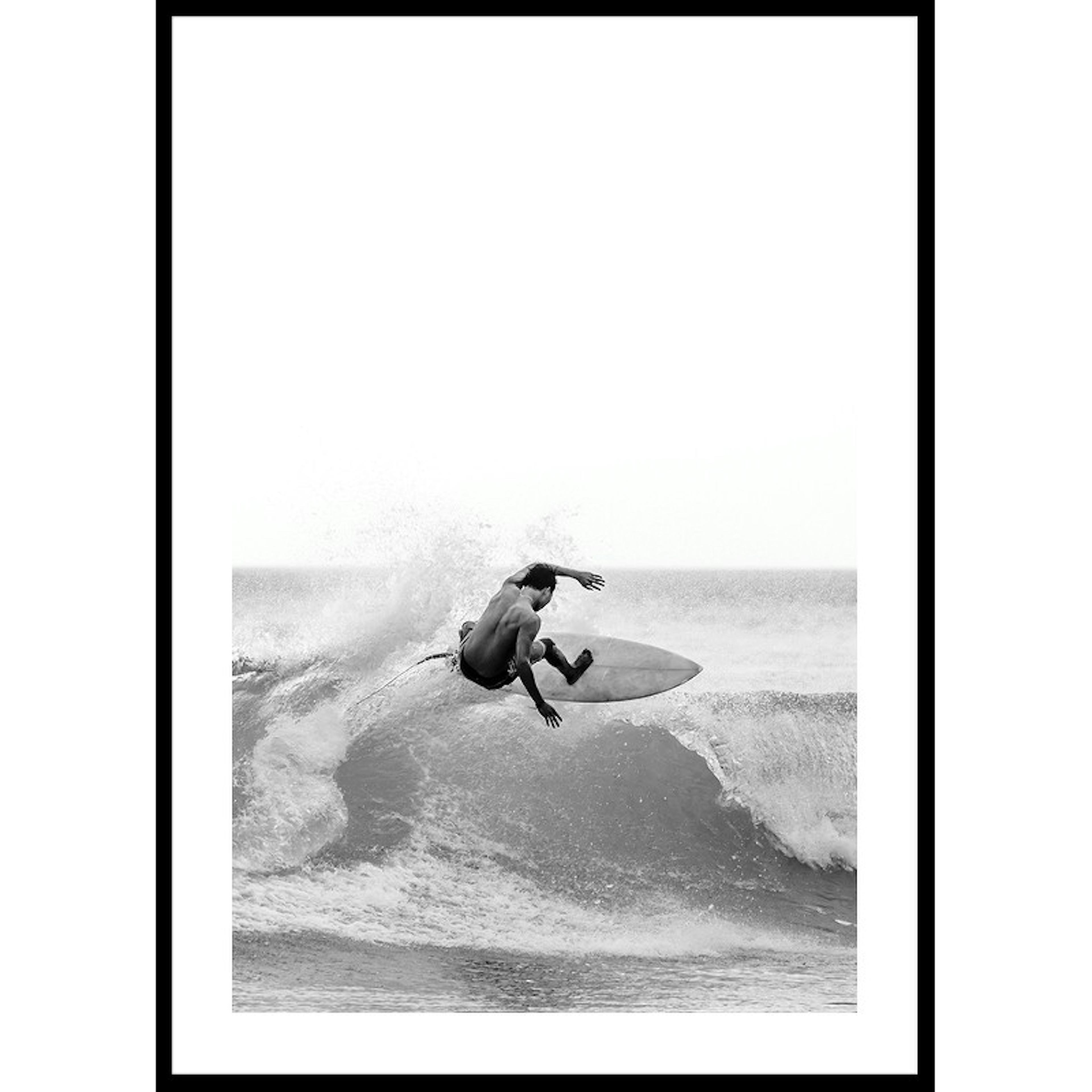 Poster Gallerix Surfer B&W