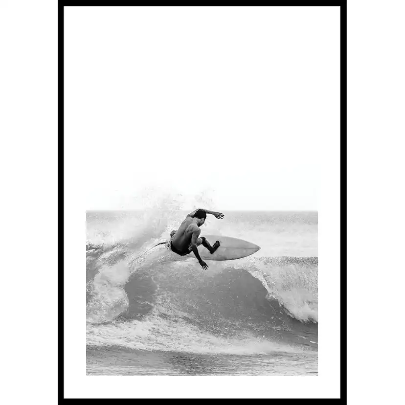 Poster Gallerix Surfer B&W