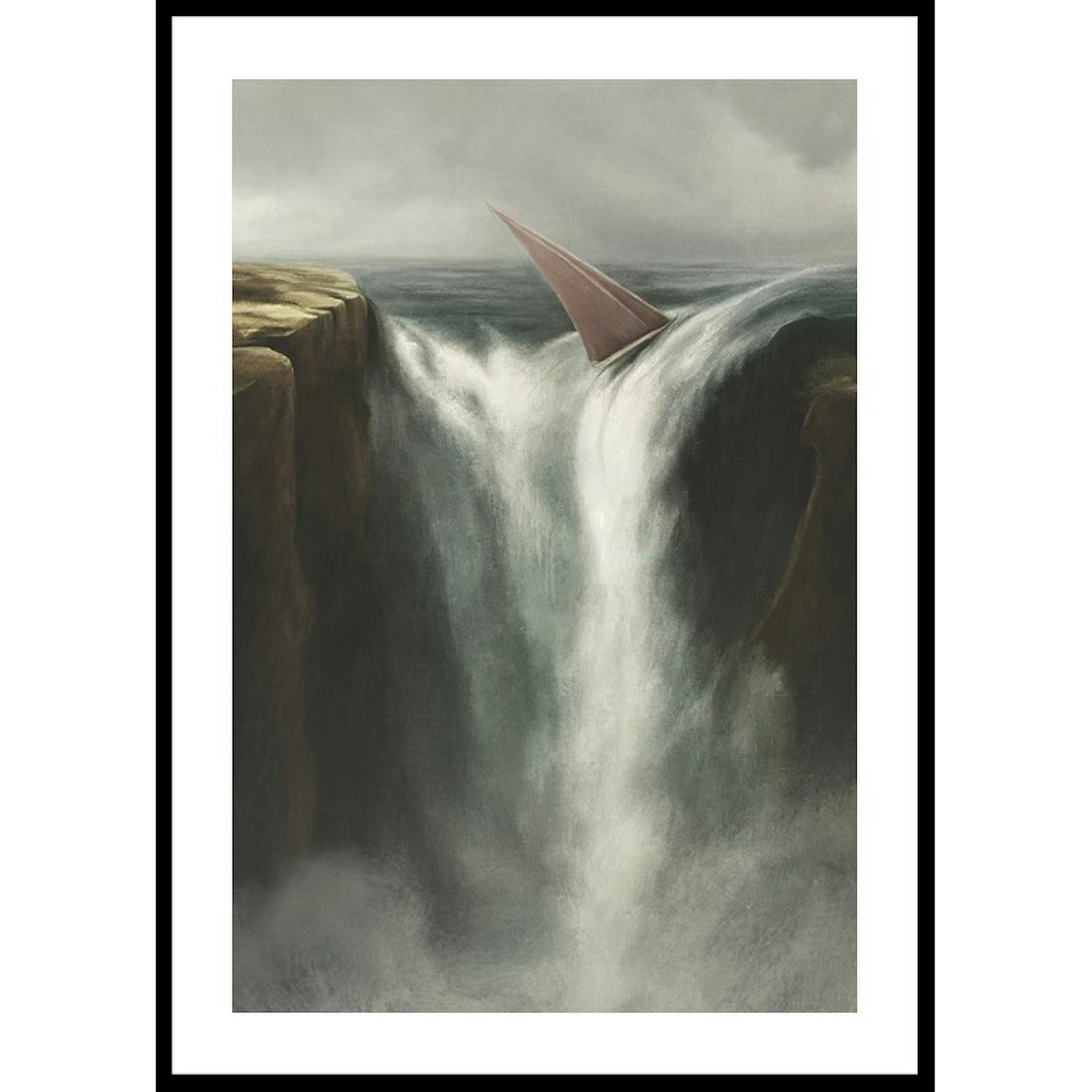 Poster Gallerix Falling Into A Waterfall