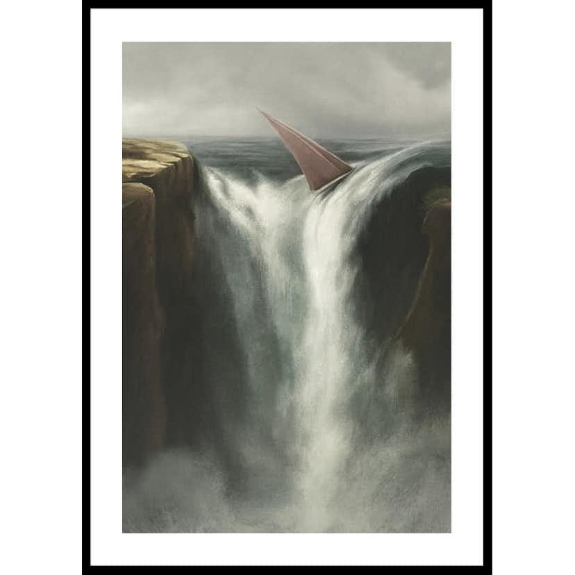 Poster Gallerix Falling Into A Waterfall