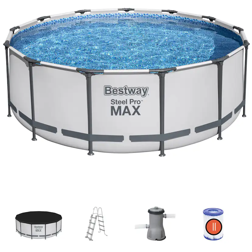 Poolpaket Bestway Steel Pro Max Ø3,96 m ClickConnect
