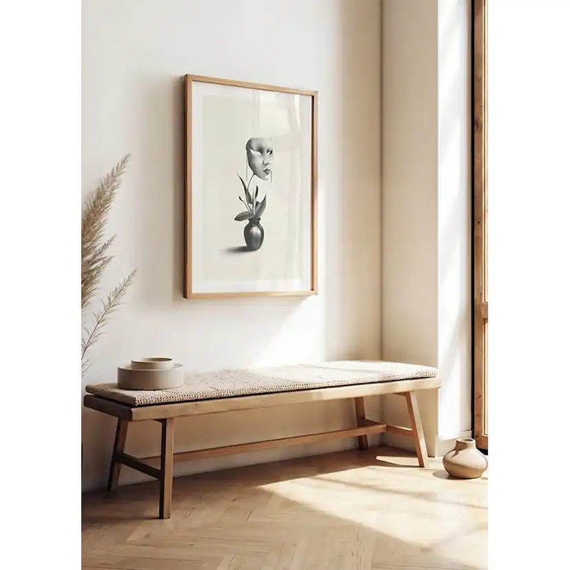 Poster Gallerix Mask In A Plant