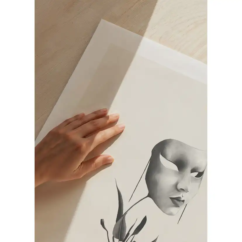 Poster Gallerix Mask In A Plant