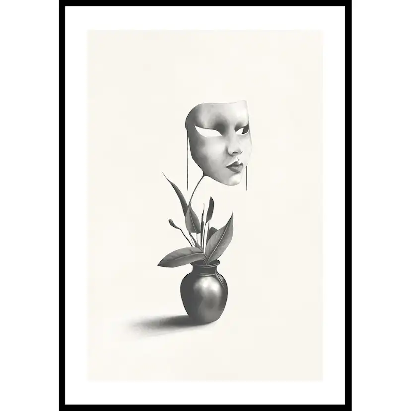 Poster Gallerix Mask In A Plant