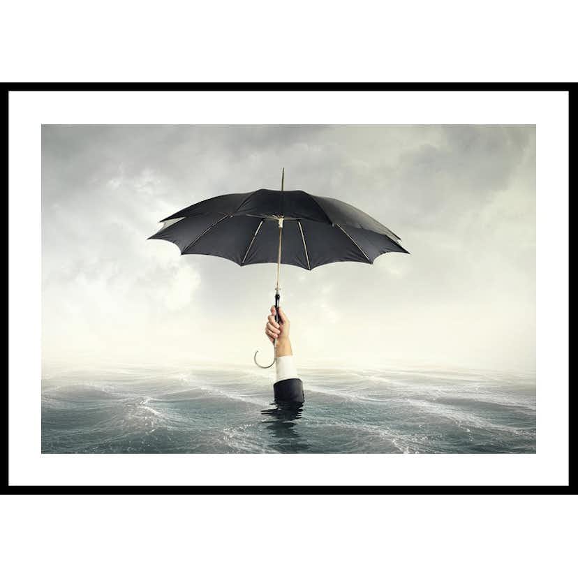 Poster Gallerix Drowning With An Umbrella