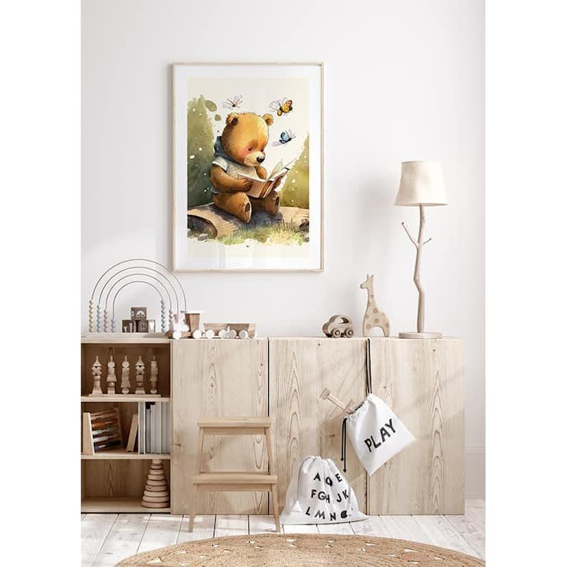 Poster Gallerix Cute Bear Reading