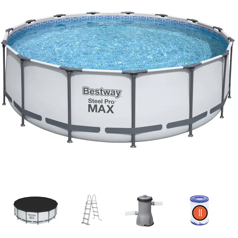 Poolpaket Bestway Steel Pro Max Ø4,57 m ClickConnect