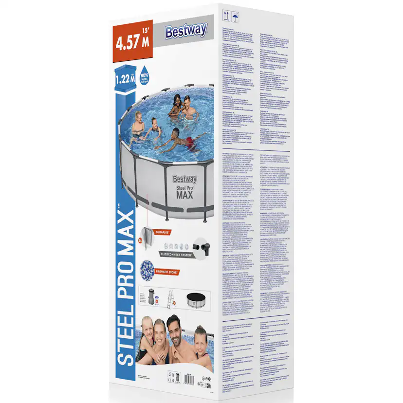 Poolpaket Bestway Steel Pro Max Ø4,57 m ClickConnect