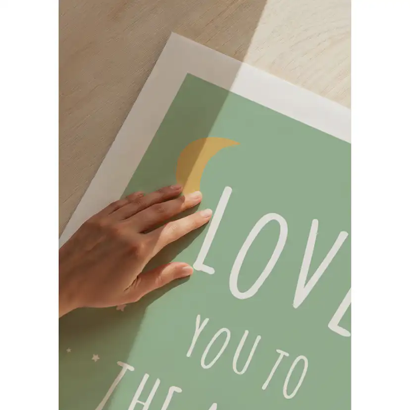 Poster Gallerix To The Moon In Green