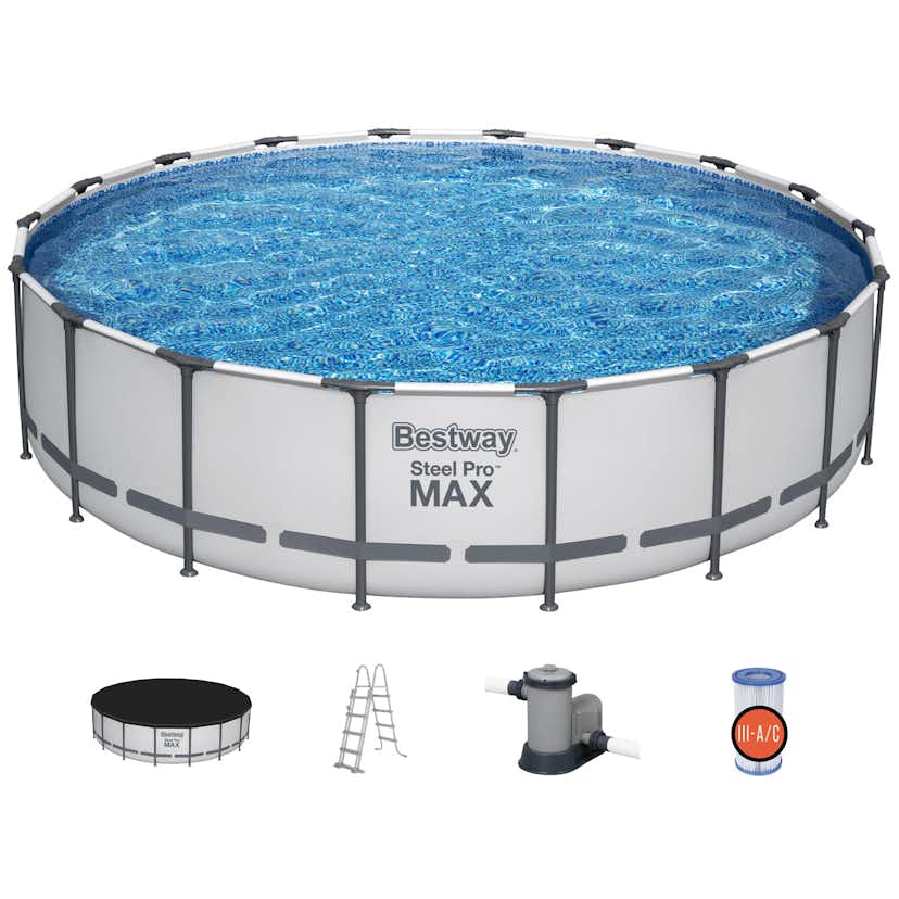 Poolpaket Bestway Steel Pro Max Ø5,49 m ClickConnect