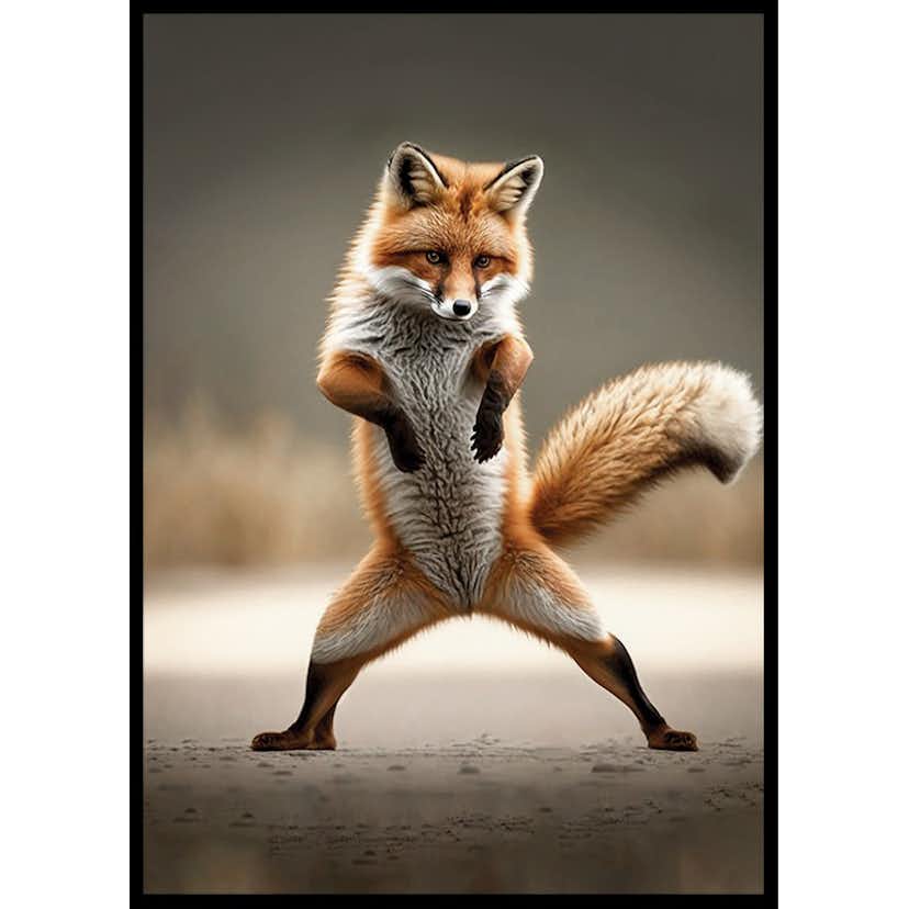 Poster Gallerix Dancing Fox