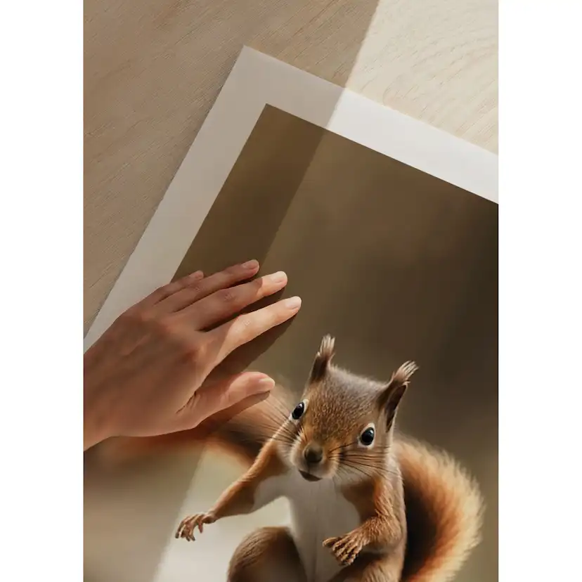 Poster Gallerix Skating Squirrel