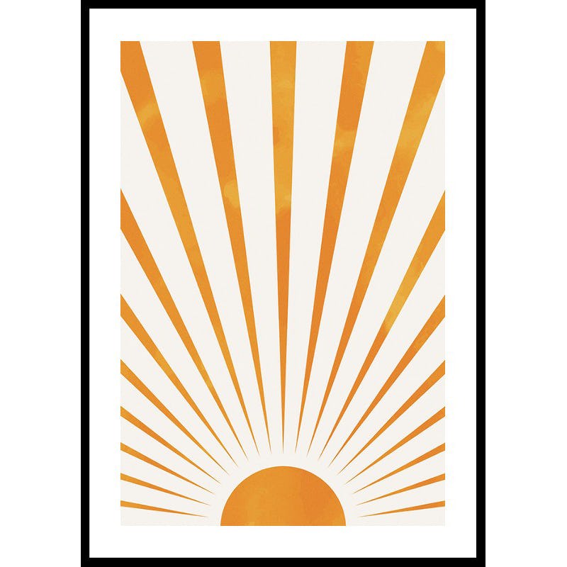 Poster Gallerix Sunbeams Watercolor