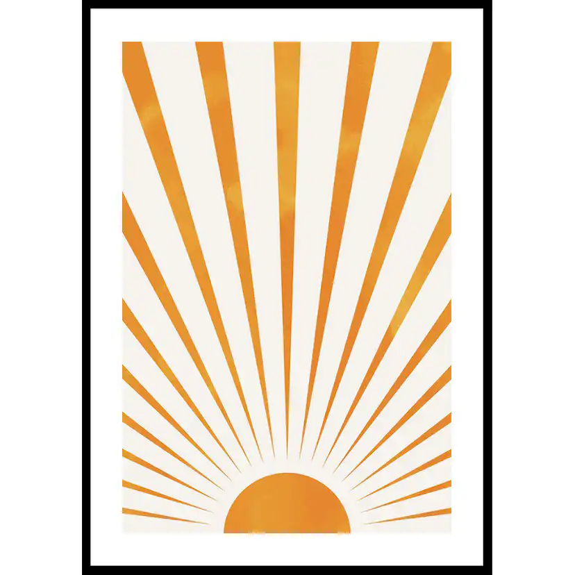 Poster Gallerix Sunbeams Watercolor