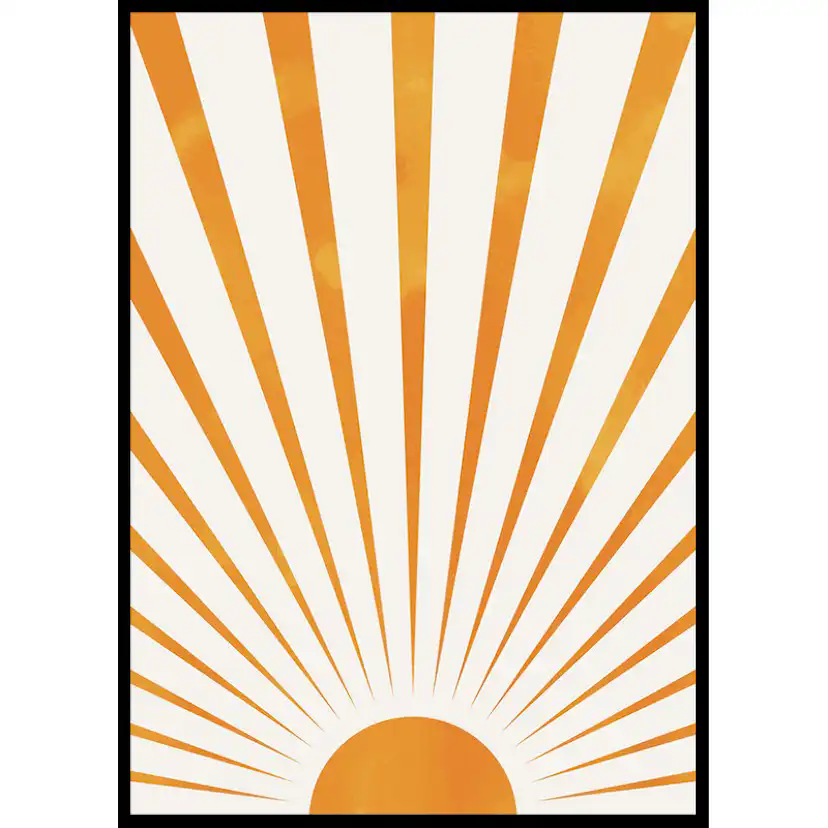 Poster Gallerix Sunbeams Watercolor