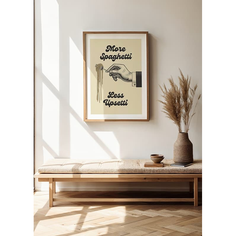 Poster Gallerix More Spaghetti Less Upsetti