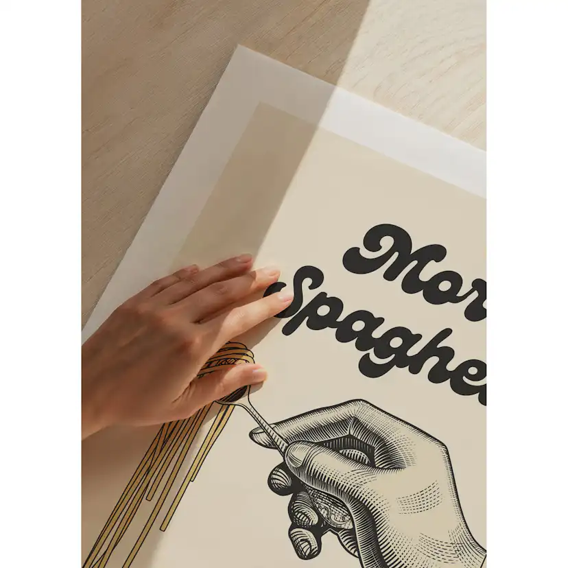 Poster Gallerix More Spaghetti Less Upsetti