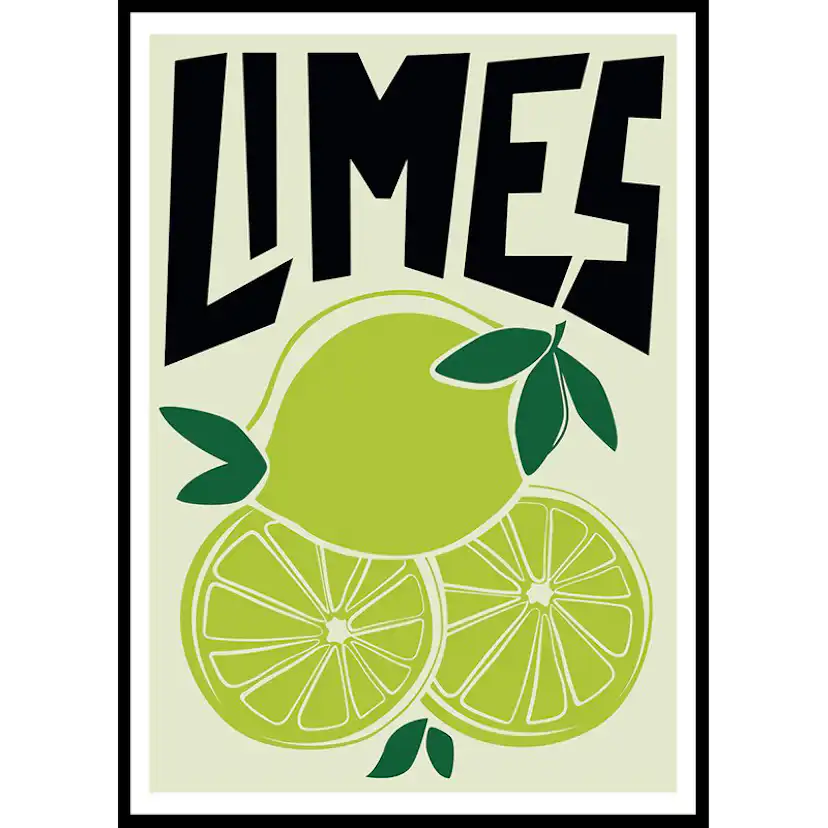 Poster Gallerix Limes Vintage Retro