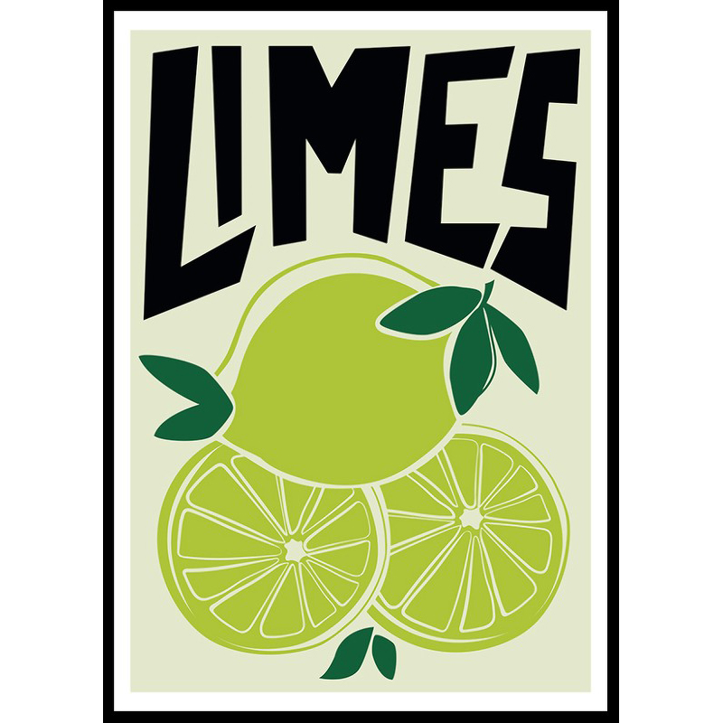 Poster Gallerix Limes Vintage Retro