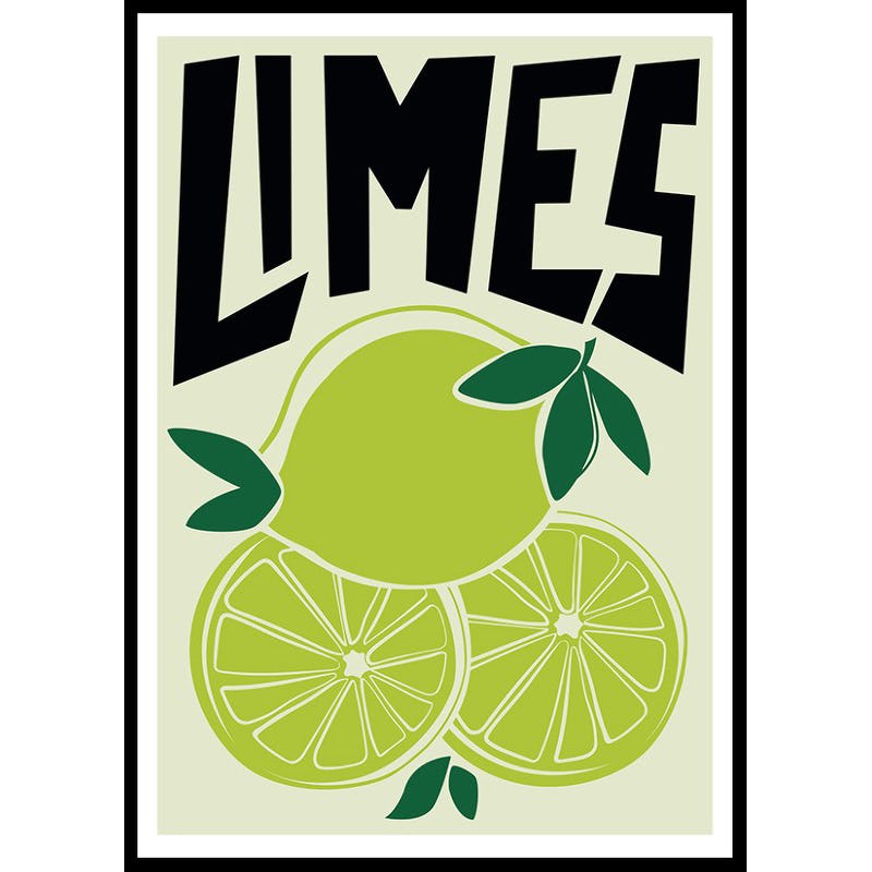 Poster Gallerix Limes Vintage Retro