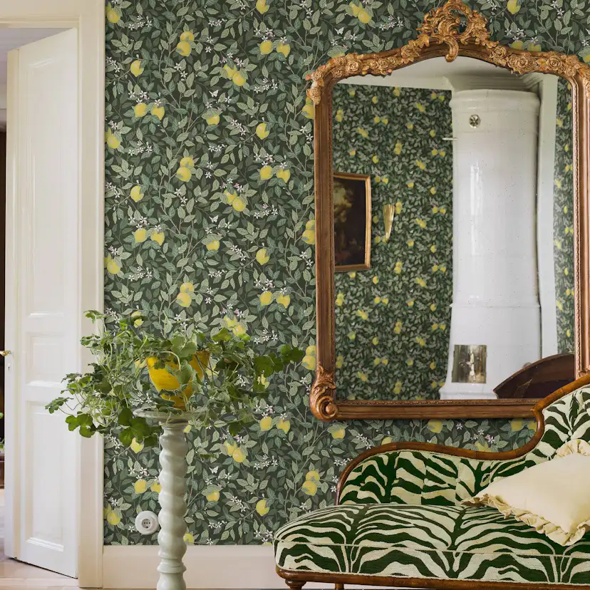 Tapet Boråstapeter Citronträd 5701