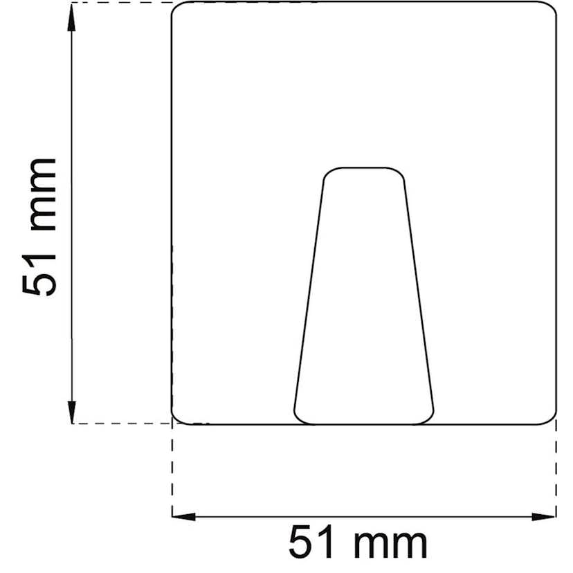 Krok Habo 1621 Vit Självhäftande