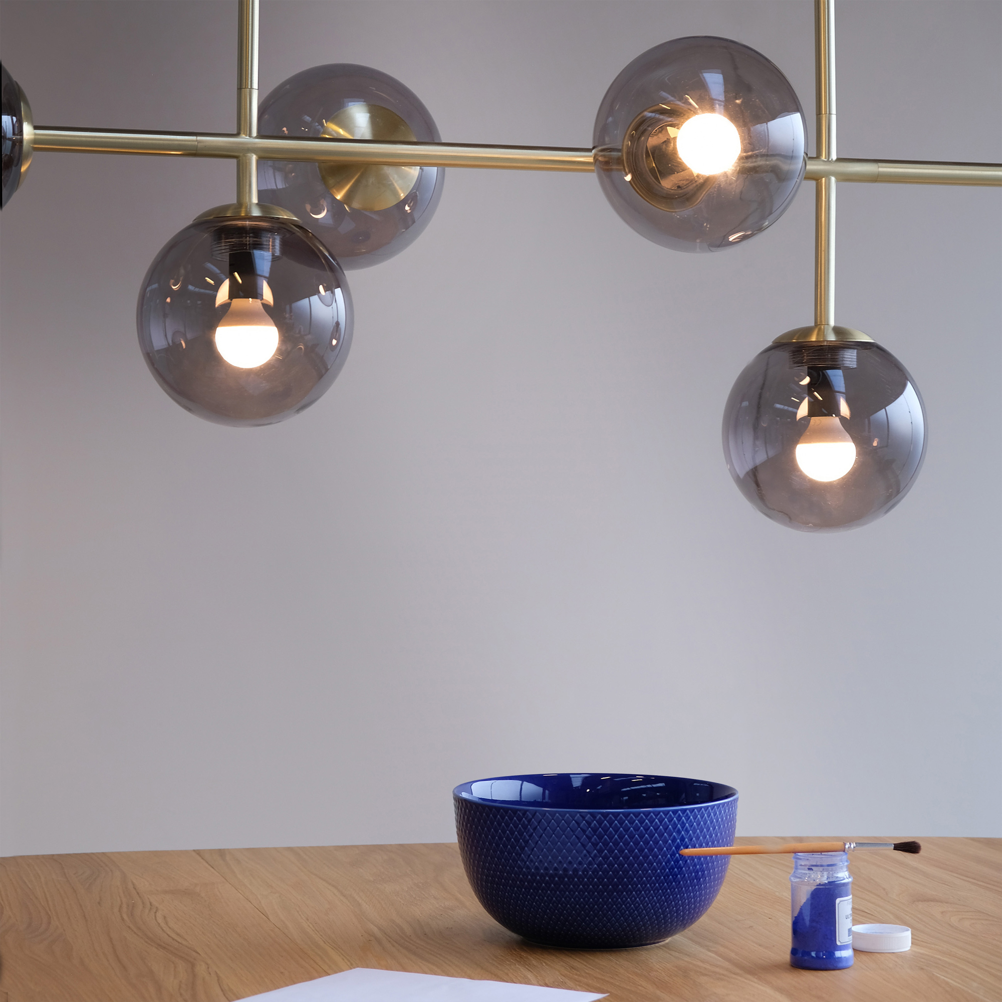 Taklampa Dyberg Larsen Como Lång Bordspendel 5 Lampor