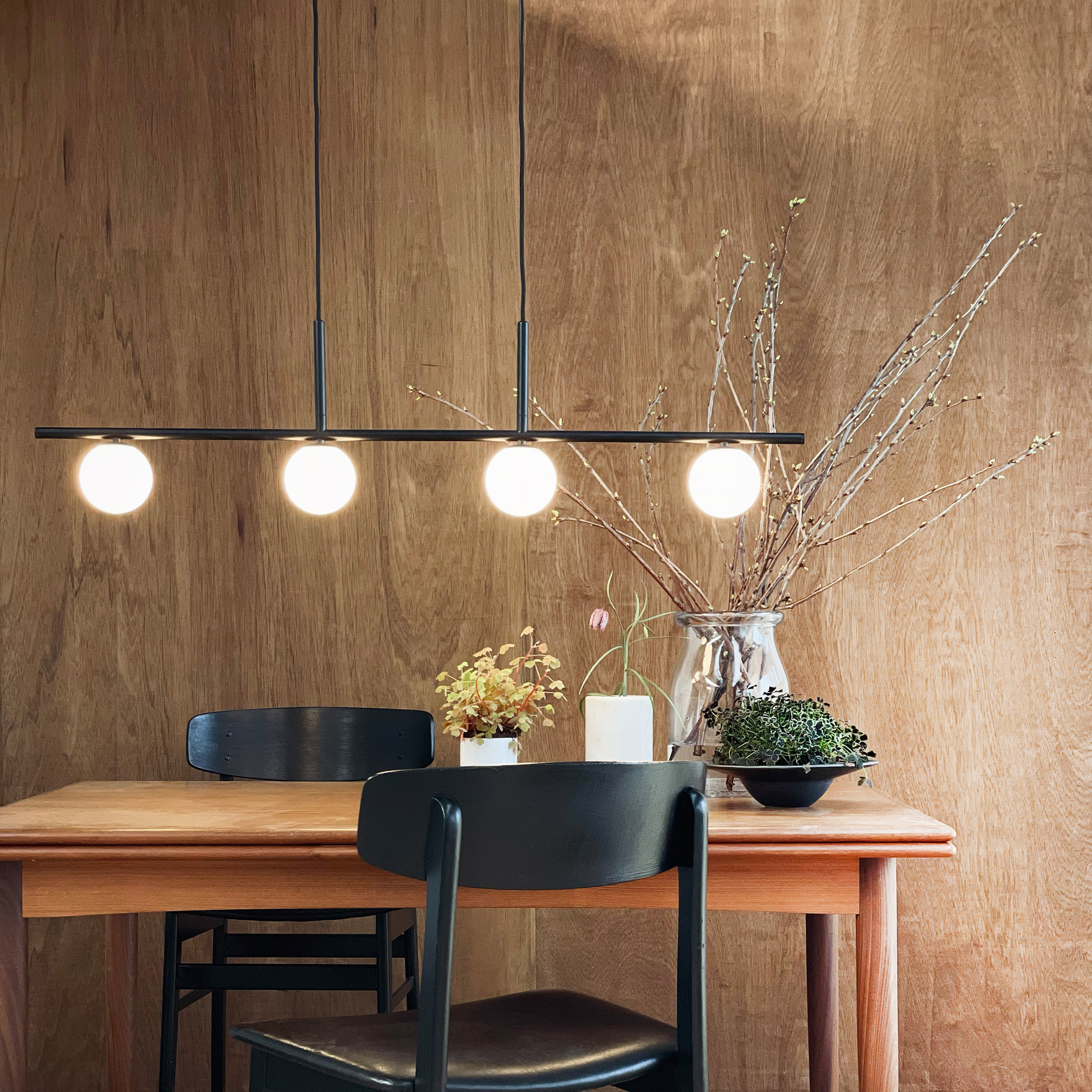 Taklampa Dyberg Larsen Alice Lång Bordspendel 4 Lampor