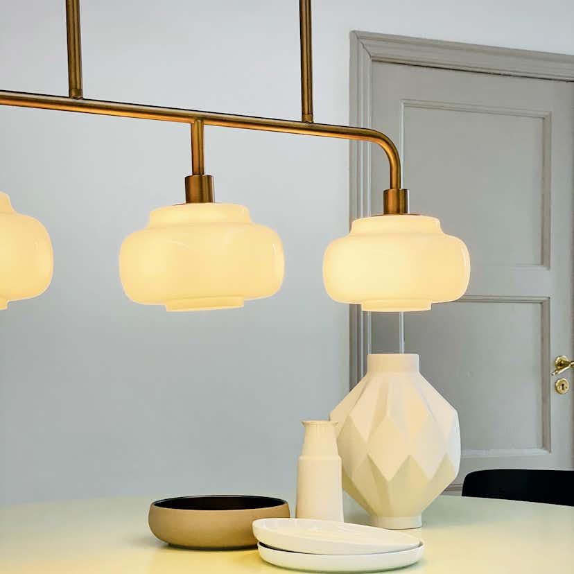 Taklampa Dyberg Larsen Ossett Lång Bordspendel 3 Lampor