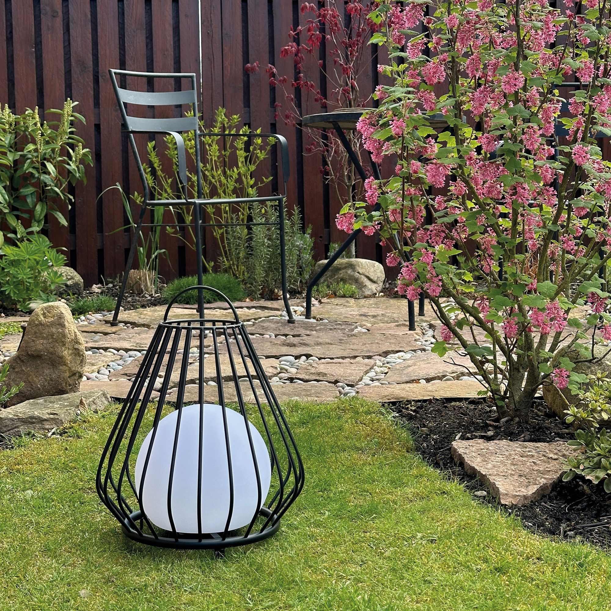 Solcellslampa Dyberg Larsen Evesham LED-Lykta Medium