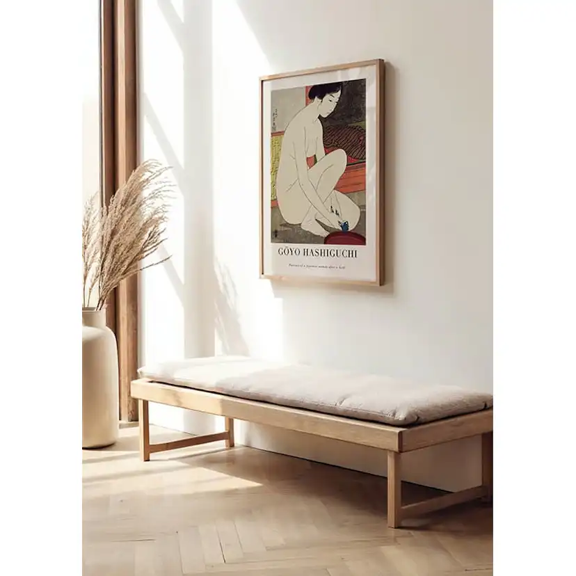 Poster Gallerix Portrait Of A Japanese Woman After A Bath By Goyō Hashiguchi