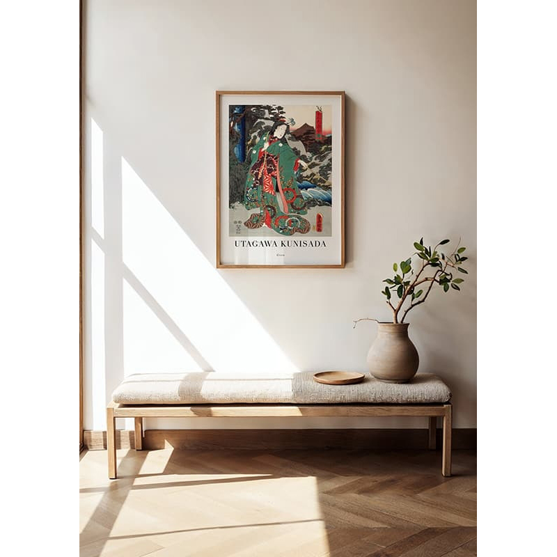 Poster Gallerix Green By Utagawa Kunisada