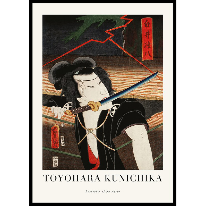 Poster Gallerix Portraits Of An Actor By Toyohara Kunichika